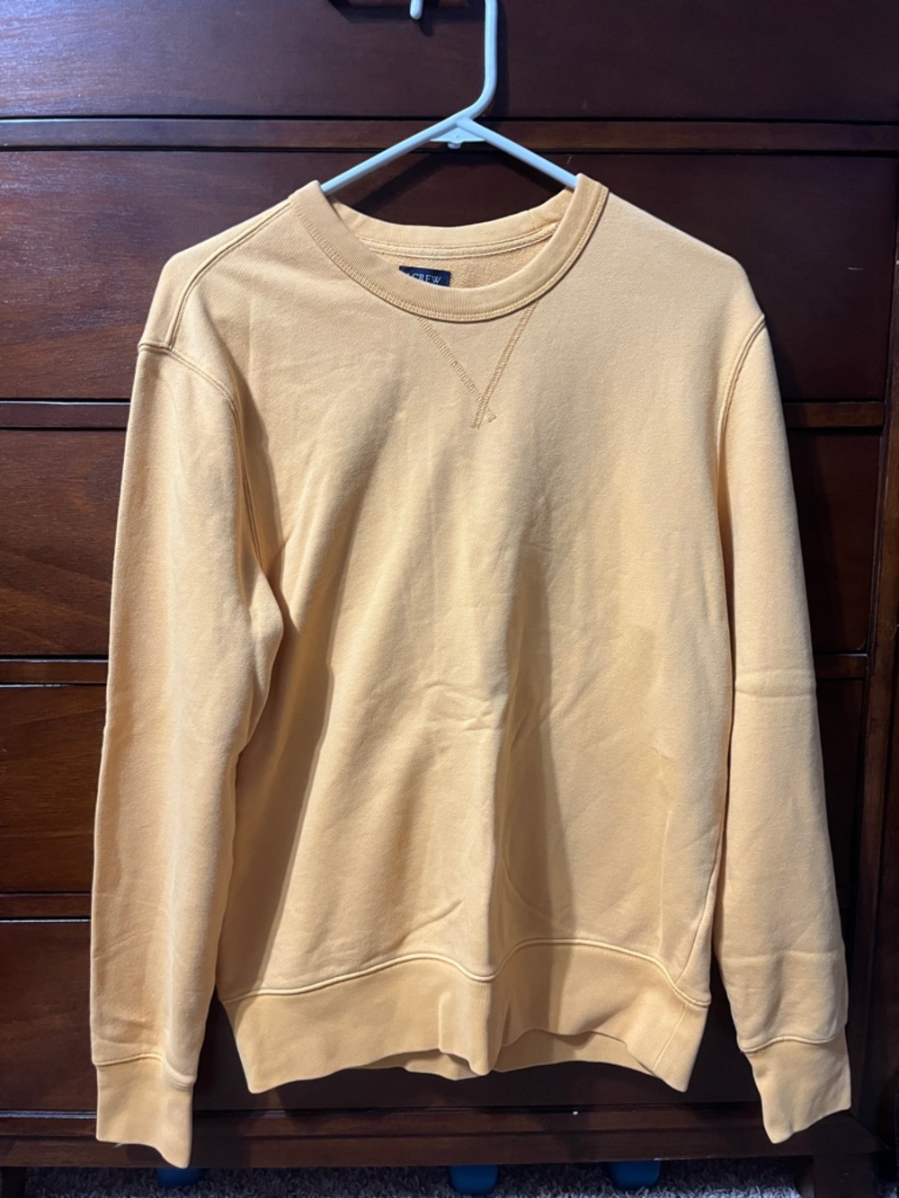 J. Crew Men's Crewneck Sweatshirt in Mustard Yellow